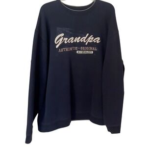 Croft & Barrow Mens Grandpa Crewneck Sweatshirt Long Sleeve‎ Pullover Large tall